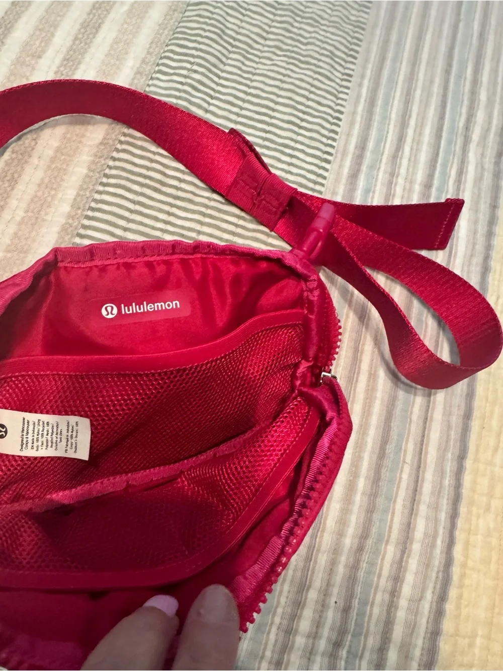 lululemon athletica Bright Pink Crossbody Pouch